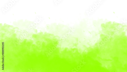 Green Smoke and Color Powder Splash Overlay PNG with Transparent Background