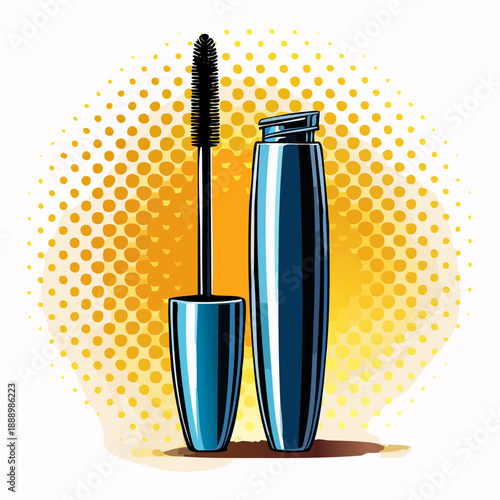 Wimperntusche - Cartoon Comic Stil