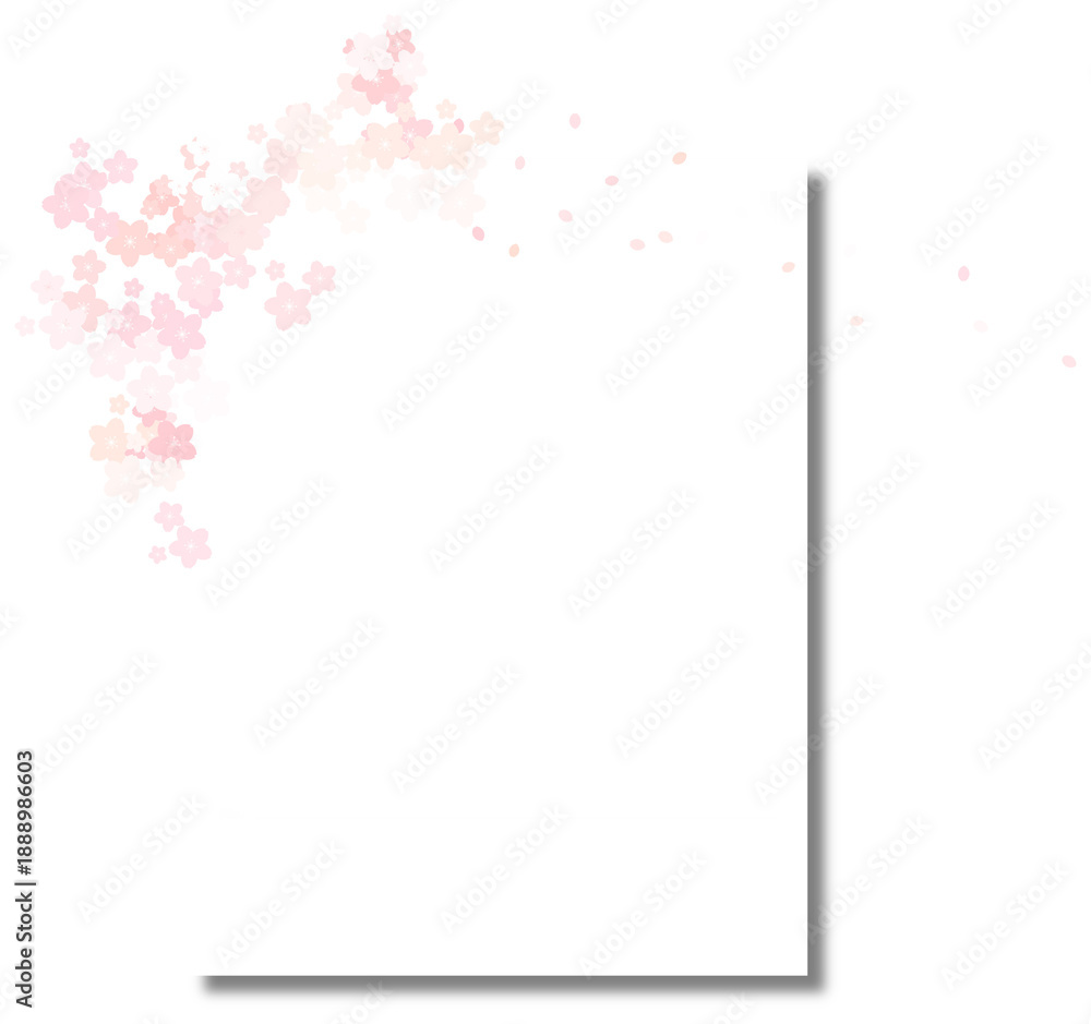 Fototapeta premium 벚꽃 폴라로이드