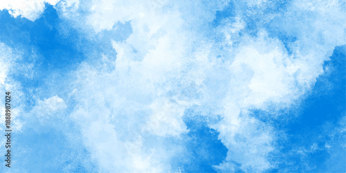 Elegant light blue watercolor background with a soft gradient. abstract blue watercolor illustration ar blue color texture background. Classic hand painted blurred and grainy Blue powder explosion on 