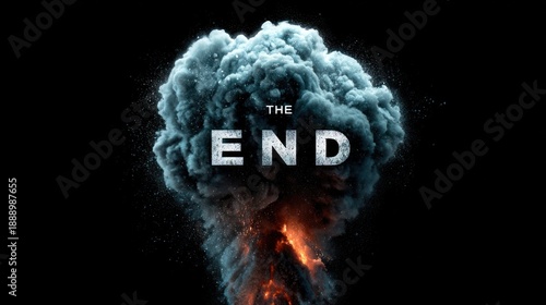 Dramatic end  with text 