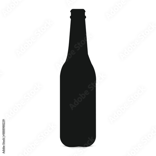 beer bottle isolated on white background ...