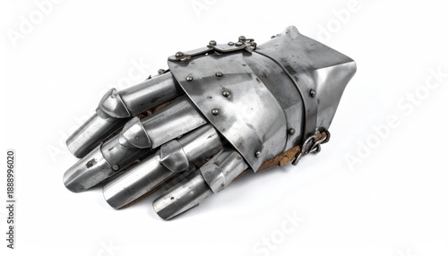 Wallpaper Mural Medieval Knights Gauntlet - Detailed Close-Up on White Background. Torontodigital.ca