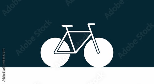 Modern bicycle in sleek design for urban cycling