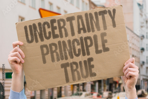 Fotografie "Uncertainty Principle True" Precision limits exist fundamentally