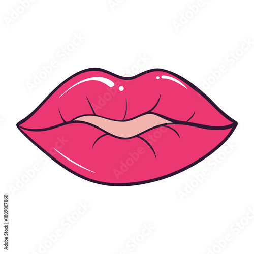 Soft, full, and radiant, her lips curve with gentle allure, tinted with natural or bold hues, expressing warmth, confidence, and a touch of irresistible charm.
