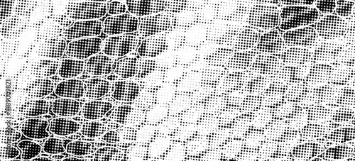 Snakeskin pattern imitation. Lines and spots structural texture. Cool and artsy faux leather background. Abstract vector illustration. Black isolated on white. EPS10