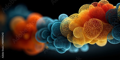 vibrant multicolored coral polyps underwater coral reef macro photography