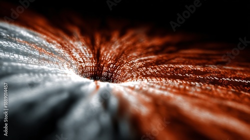 abstract digital data stream visual with binary code and light effects