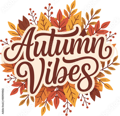 Autumn Vibes text 