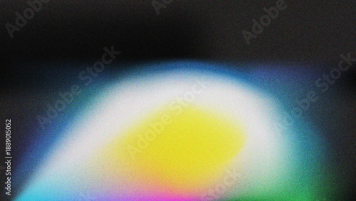 Vibrant Abstract Gradient Light Texture with Soft Glow and Grain Effect