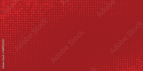 Abstract red tech finance background with pixel patterns and futuristic design elements. Business fintech background, ideal for web design, social media, marketing, presentations and creative