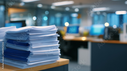 Organized stack of regulatory policy documents, manuals arranged neatly with visible section headings and bullet lists, professional office environment, clear structured layout sym