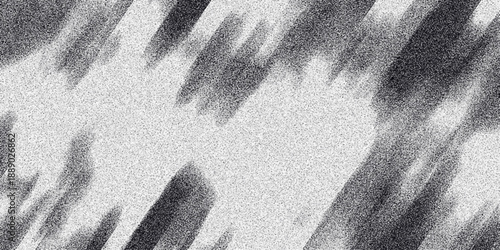 Dynamic diagonal streaks of grayscale with a prominent grainy texture, creating a sense of motion and abstract energy suitable for backgrounds and graphic design elements
