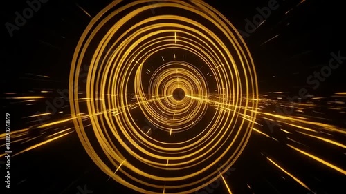 Golden Spiral Motion Graphics Background Animation.