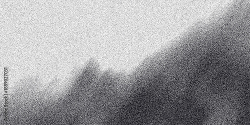 Abstract grayscale image with a soft, diffused texture transitioning from light to dark, featuring subtle shadowy forms and a grainy overlay for a moody, atmospheric effect