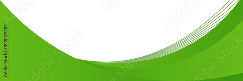 Modern green wave background with smooth curves, gradient tones, and thin white and green flowing lines on a clean white backdrop.