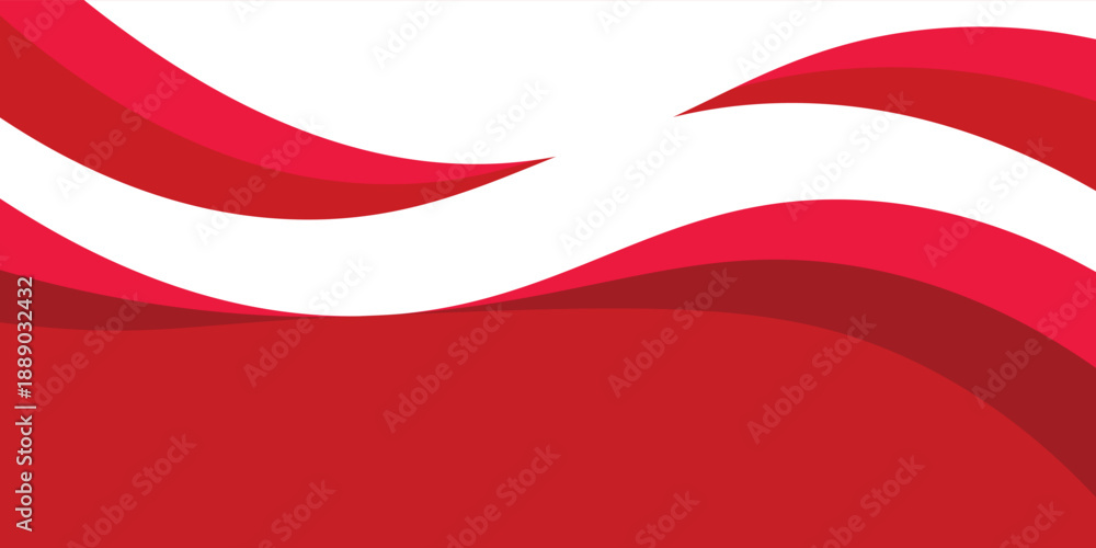 Obraz premium Curved Header and Footer Element