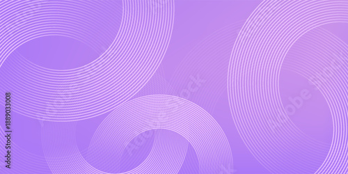 Abstract circle lines on pink and purple background. Geometric stripe line art design for poster, brochure, cover, website, header, web banner, presentation.