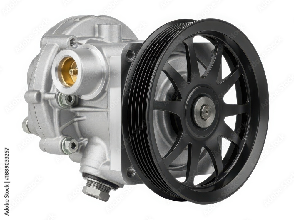 Naklejka premium Automotive water pump with pulley