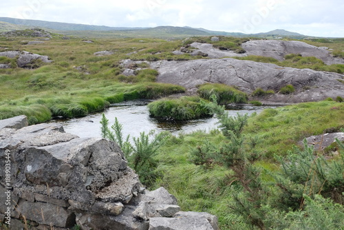 Ruisseau - landes - Connemara - Irlande