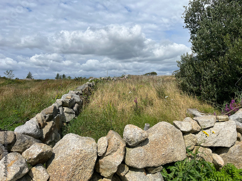 Champs et murets de pierre - Irlande - landes du Connemara