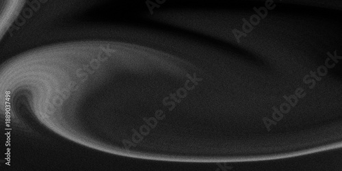 Monochrome abstract background with a soft, grainy texture and a fluid, smoke-like swirl, perfect for a moody, cinematic film effect, a minimalist wallpaper, or a sophisticated design.