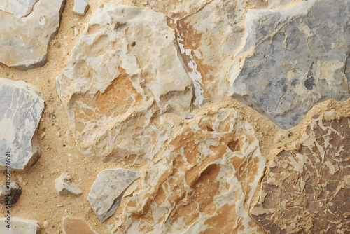 Earthy Stone and Sand Tone Abstract
