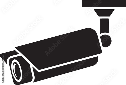 Threedimensionalsecuritycameraiconisolatedontransparentbackground