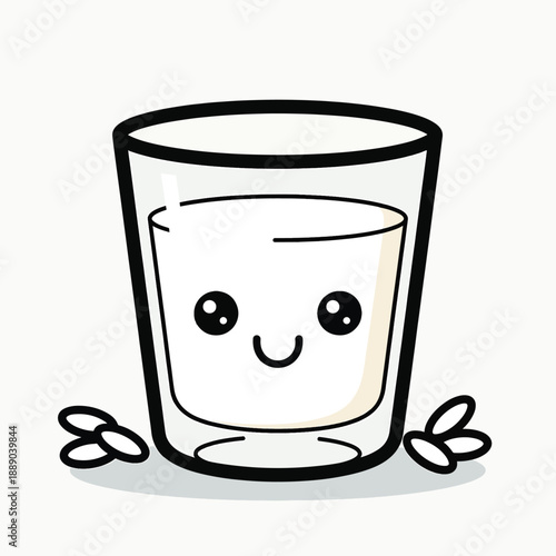 Cartoon Glass of Water