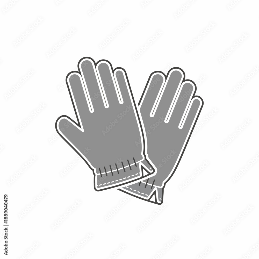 Fototapeta premium Gray Garden Gloves