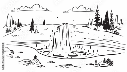 Very beautiful frozen landscape of Keila-Joa, Estonia, transforms into a winter wonderland with icy waterfalls, snow-covered trees, and silent northern scenery under soft winter light.