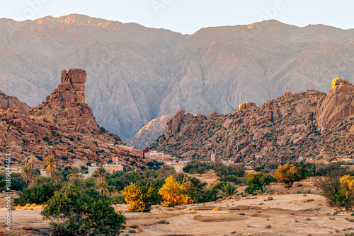 Napoleon's Hat Mountain in Tafraout, Morocco