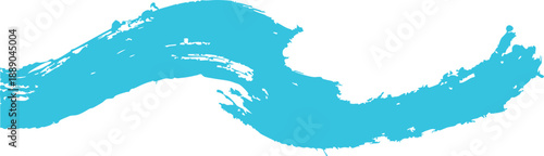 Blue paint splatter on white background