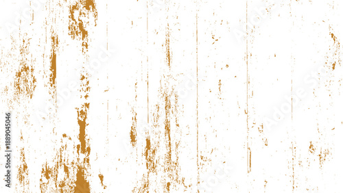 Gold paint splatters on white background texture