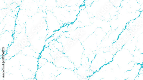White marble texture with turquoise veins abstract background