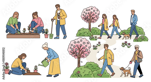 Gardening Activities and Outdoor Strolls