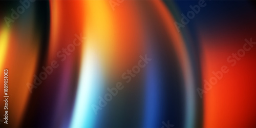 Abstract Rainbow Gradient With Horizontal Lines And Soft Blur For Creative Backgrounds