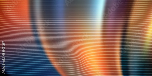 abstract background featuring warm and cool color bands softened by a gentle blur and evenly spaced horizontal lines.