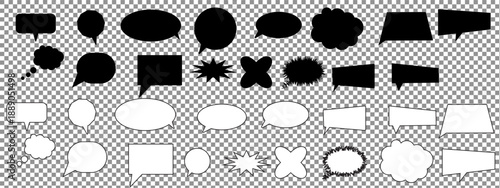 Message Bubble Icons for Chat and Social Media