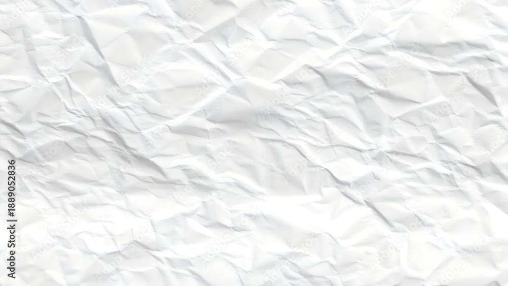 Obraz premium White paper crumpled paper background texture pattern overlay