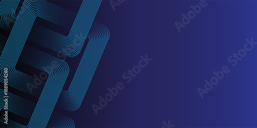 Modern shiny blue rounded square lines pattern for poster, cover, banner, presentation, website, flyer. vector Eps 10