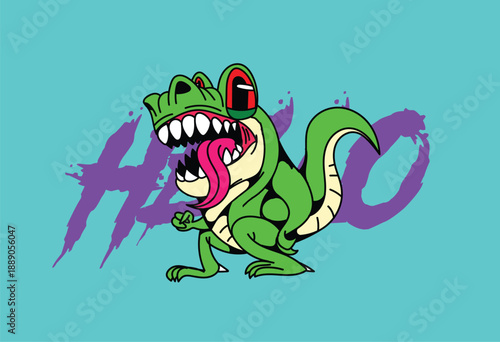 christmas cute monster kaiju for kids background for halloween