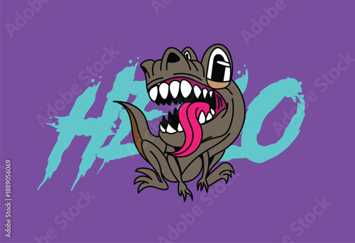 christmas cute monster kaiju for kids background for halloween