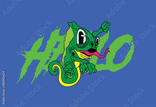 christmas cute monster kaiju for kids background for halloween