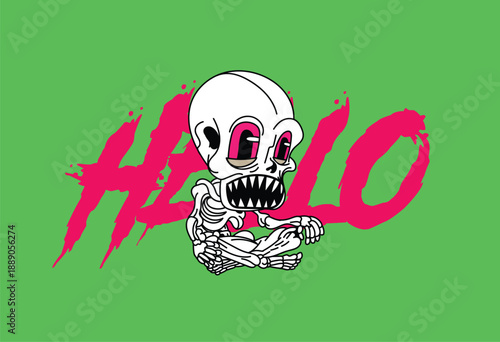 christmas cute monster kaiju for kids background for halloween