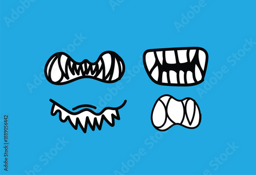 christmas cute monster kaiju for kids background for halloween