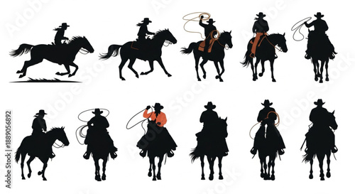 vector silhouettes of people