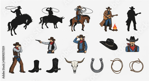 vector silhouettes of people