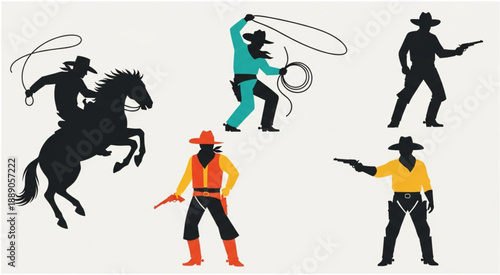 vector silhouettes of people